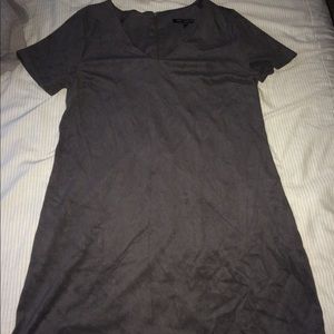 Grey swede a line dress